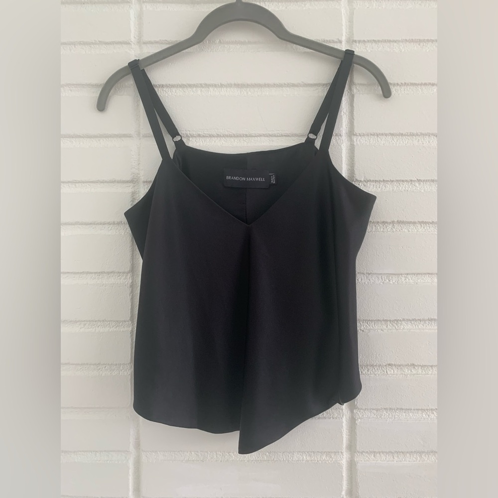 NWOT Brandon Maxwell Silk Crop Top